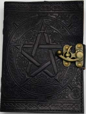 Black Pentagram Leather w/ Latch                                                                            