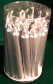 Silver Chime Candle 20 Pack                                                                                             