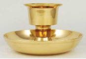 Brass Taper and Pillar Candle Holder                                                                                    