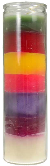 7 Day Jar Candle 7 Color                                                                                                