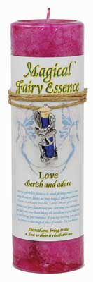 Love Pillar Candle with Fairy Dust Necklace                                                             