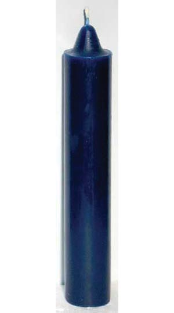 Blue Pillar Candle 9"                                                                                                  