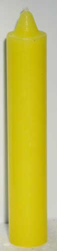 Yellow Pillar Candle  9"                                                                                                