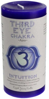 Third Eye Chakra Pillar Candle                                                                                  