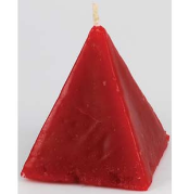 Red Cinnamon Pyramid Candle                                                                                             