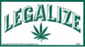 Legalize Marijuana - Bumper Sticker                                                                                       