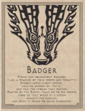 Badger Prayer Poster                                                                                                    