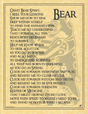 Bear Prayer Poster                                                                                                      