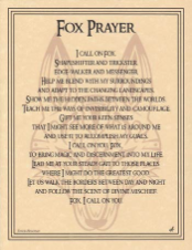 Fox Prayer Poster                                                                                                       