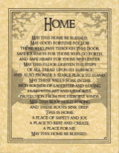 Home Blessing Poster                                                                                                    