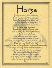 Horse Prayer Poster                                                                                                     