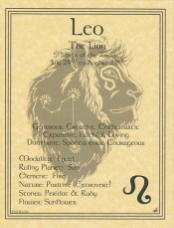 Leo Zodiac Poster                                                                                                       