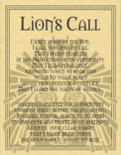 Lion Prayer Poster                                                                                                      