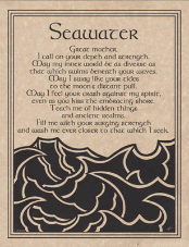 Sea Water Prayer Poster                                                                                                  