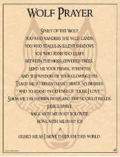 Wolf Prayer Poster                                                                                                      