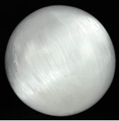 White Selenite Crystal Ball  75mm                                                                                        