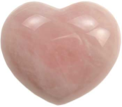 Rose Quartz Stone Heart  1 3/4"                                                                                                