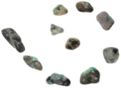 Emerald Tumbled Stone 1 Lb Emerald Tumbled Stone 1 Lb