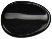 Black Obsidian Worry Stone                                                                                              