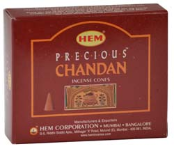 Precious Chandan HEM Cone Incense 10 Pack                                                                                       