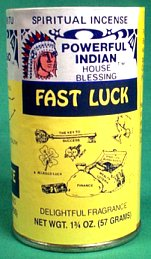 Fast Luck Powder Incense 1 3/4 oz                                                                                       