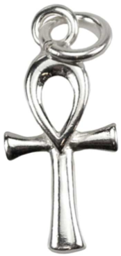 Ankh Sterling Silver Pendant  1/2" x 5/8"                                                                                       