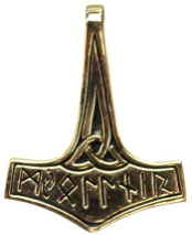 Thor's Hammer Bronze Pendant                                                                                                  