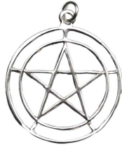 Two Circle Pentagram Pendant                                                                                            