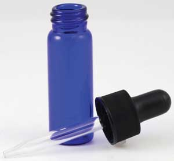 Bottle Blue Dropper   1 Dram                                                                                           