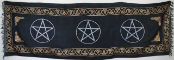 Three Pentagram Altar Cloth 21" x 72"                                                                                   