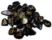 Black Tourmaline Rune Set                                                                                               