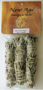White Sage Smudge Stick 3 Pack 3"                                                                                          