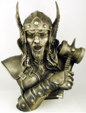 Thor Bust Statue  14"                                                                                                           