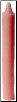 Pink Taper Candle  6"                                                                                                    