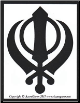 Khanda - Bumper Sticker                                                                                                   