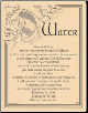 Water Invocation Poster                                                                                                 