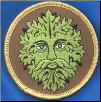Green Man iron-on Patch                                                                                              