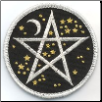 Starry Pentagram iron-on Patch                                                                                       