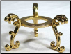 Gold Plated Flower Crystal Ball Stand                                                                                   