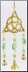 Brass Triquetra Wind Chime                                                                                              