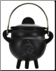 Triquetra Cast Iron Cauldron w/ Lid 2 3/4"                                                                               