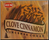 Clove Cinnamon HEM Cone Incense 10 Pack                                                                                         