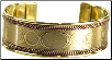 Triple Moon Copper and Brass Bracelet                                                                                   