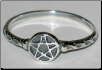 Pentagram Ring (Size 9) Sterling Silver                                                                                          