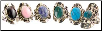 Stone Adjustable Ring (various)                                                                                         