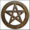 Pentagram Altar Tile 4"                                                                                                 