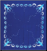 Goddess Altar Cloth or Scarve Blue 36" x 36"                                                                            