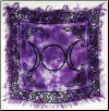 Triple Moon Altar Cloth 18" x 18"                                                                                       
