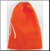 Orange Cotton Bag 3" x 4"                                                                                               