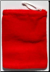Red Cotton Bag  3" x 4"                                                                                                  